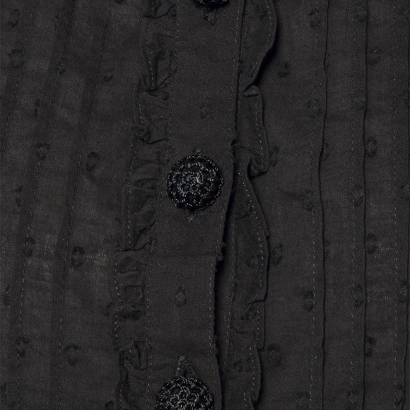 farm rio black cotton blouse - Picture 8 of 9